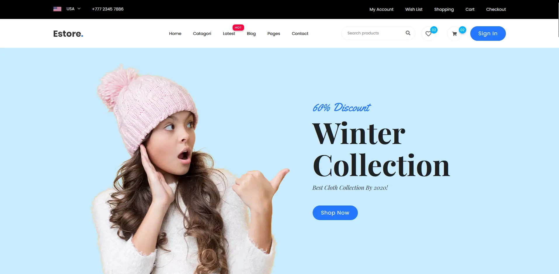 Online store – e-commerce template